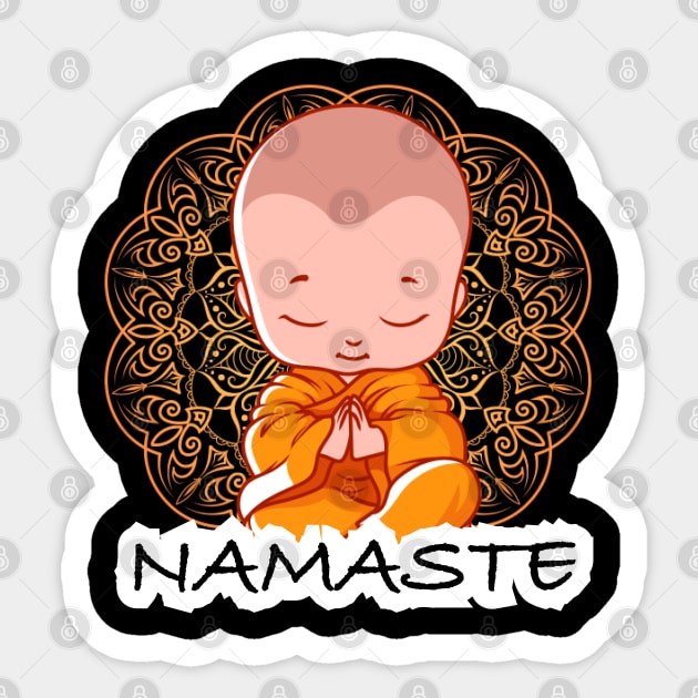 Baby Buddhist Sticker by Dawn Star Designs
